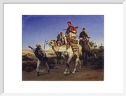Arabs travelling in the Desert print