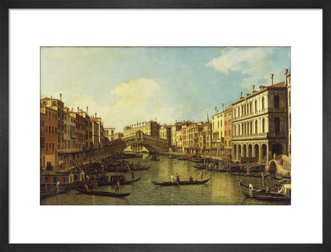 Venice: the Grand Canal from the Palazzo Dolfin-Manin to the Rialto Bridge print