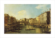 Venice: the Grand Canal from the Palazzo Dolfin-Manin to the Rialto Bridge print