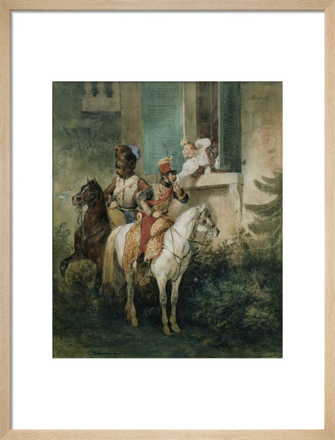 The Hussar's Adieu print