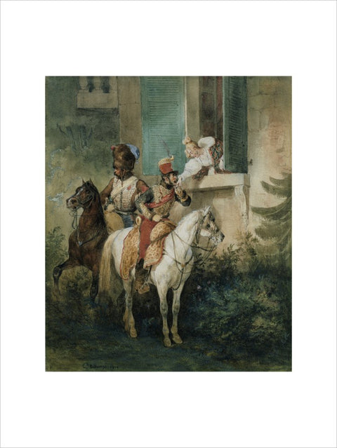 The Hussar's Adieu print